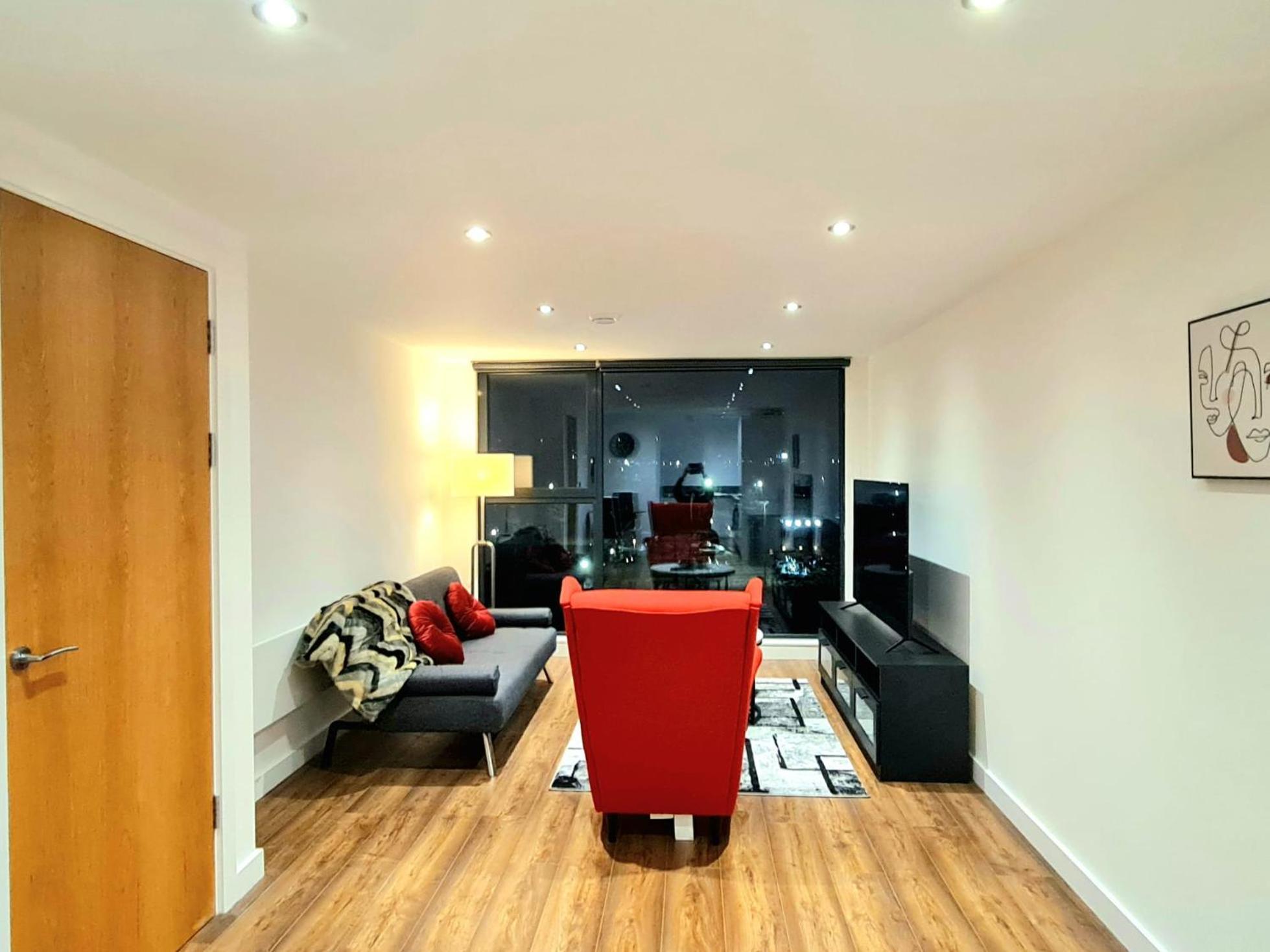 1-Bedroom Aprt In Salford- Freeparking- Sleeps3 Mánchester Exterior foto